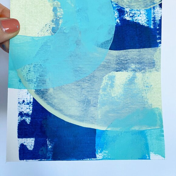 Intersectionality 4 Original Abstract Acrylic Painting 8x10in Matted Frame Ready - Picture 5 of 8